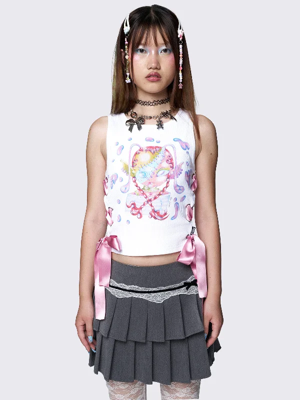 Minga x Ema Gaspar Lace-Up Vest Top Sporty Women's Tennis