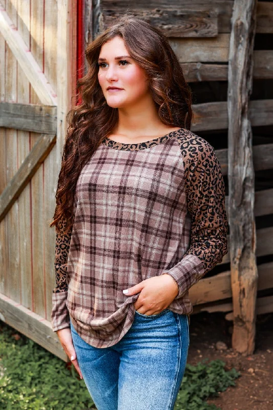 Plaid You're Mine Top Laid - back Women's Vibe