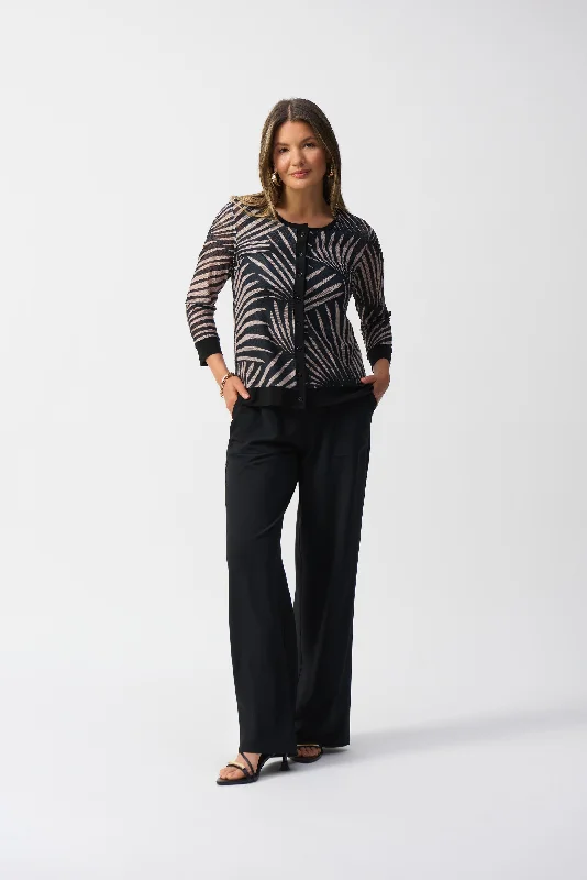 J.R 251260 Jacquard Tropical Print Jacket and Cami Set Modern Women's 