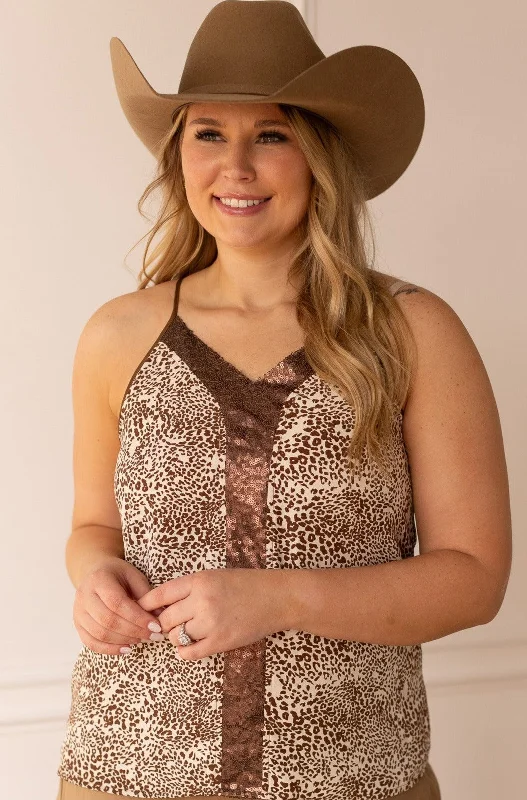 Jungle Escape Leopard Tank Sleek Women's 