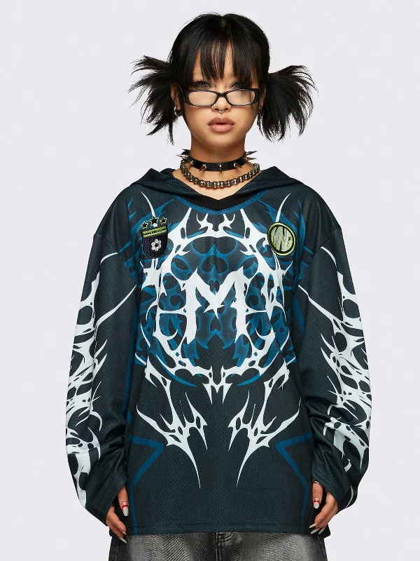 Neo Tribal Jersey Hoodie Country