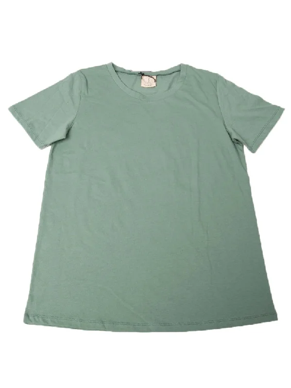 Sage Crewneck Loose Fit Tee Relaxed Women's Beachy