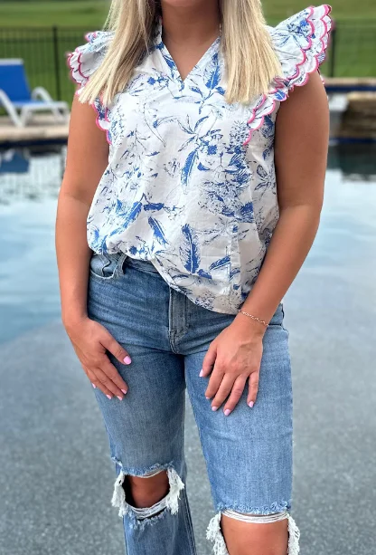 Two Toned Trim Top Cashmere