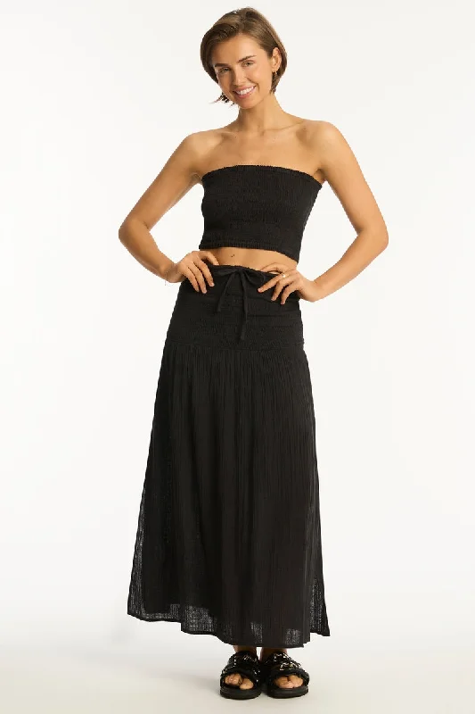 Sunset Beach Bandeau Top Monochromatic All - in - one