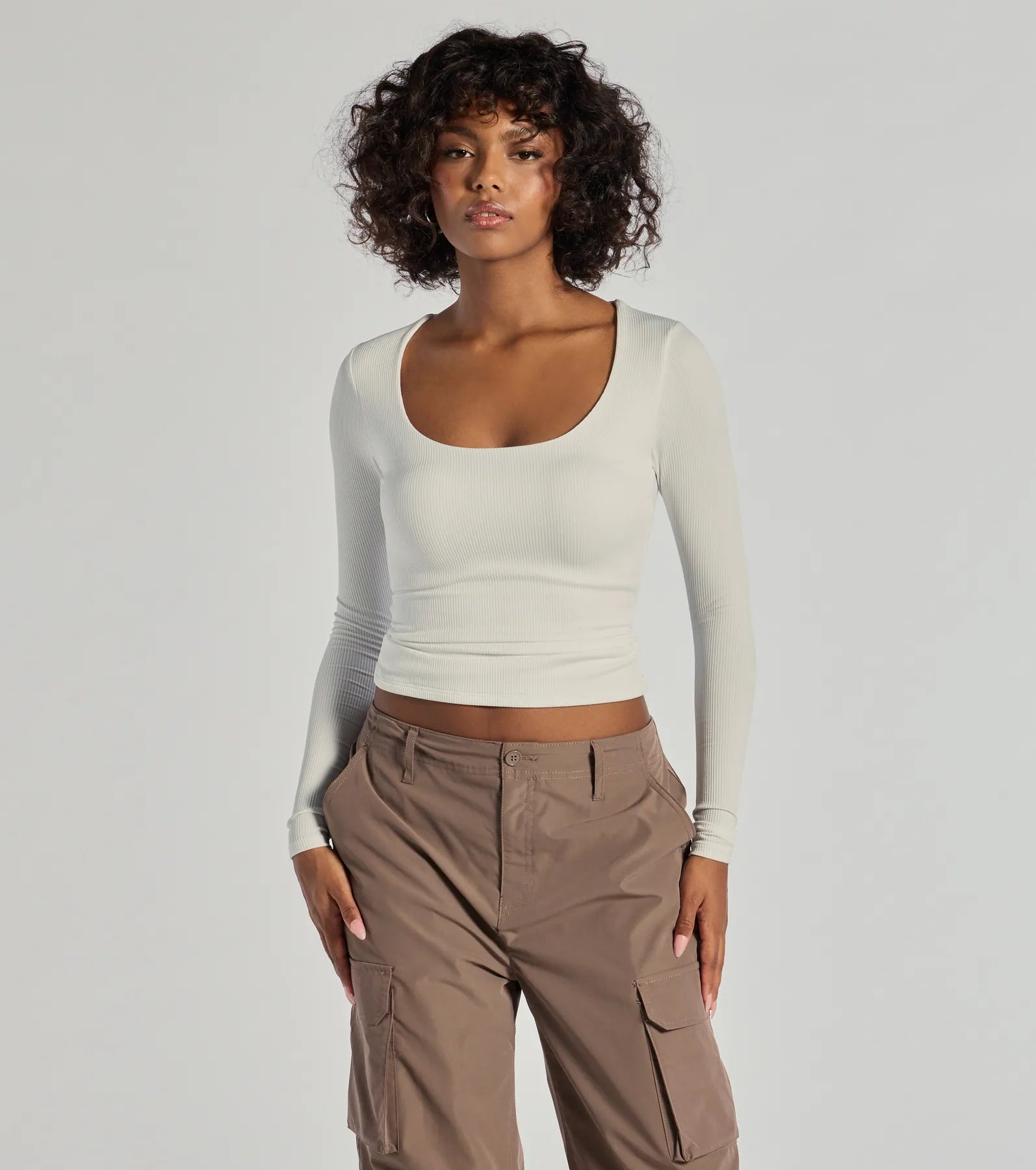Forever Staple Smooth Knit Long Sleeve Top garde