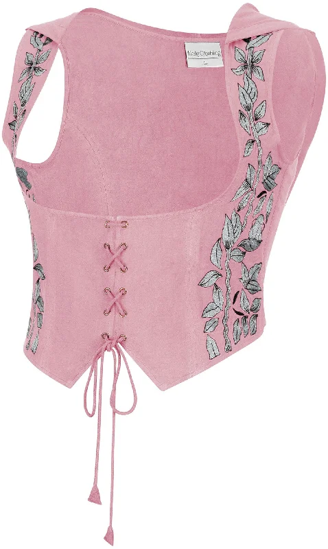 Tauriel Top Limited Edition Cherry Blossom Silver Embroidery Modern Women's 
