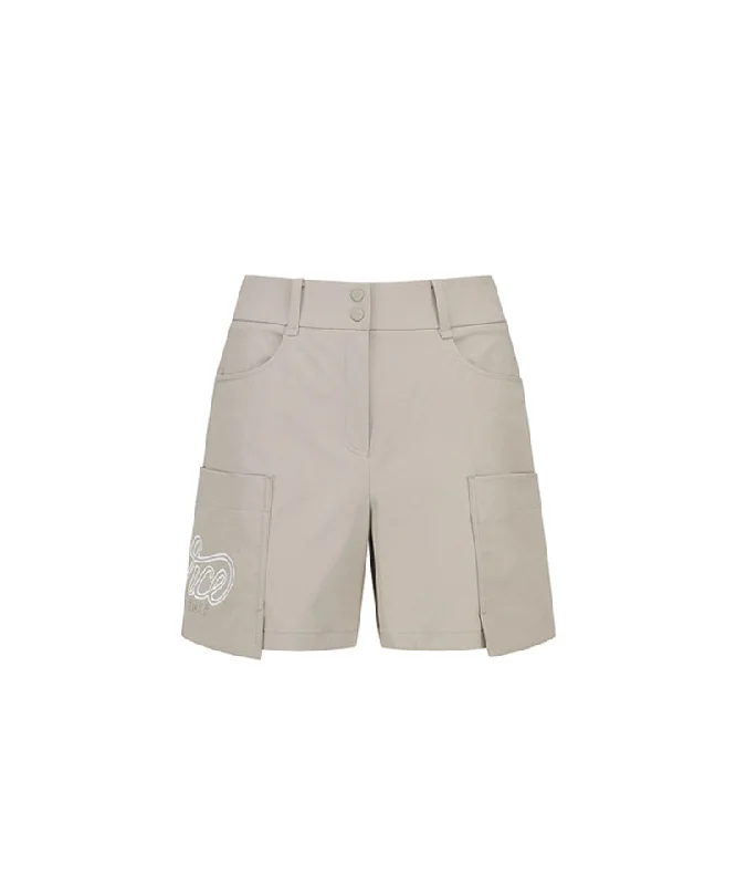 Vice Golf Atelier Women's Wrap Pocket Point Half Pants - D/Beige Youthful Women's Anime - inspired Vice Golf Atelier Women's Wrap Pocket Point Half Pants - D/Beige Youthful Women's Anime - inspired