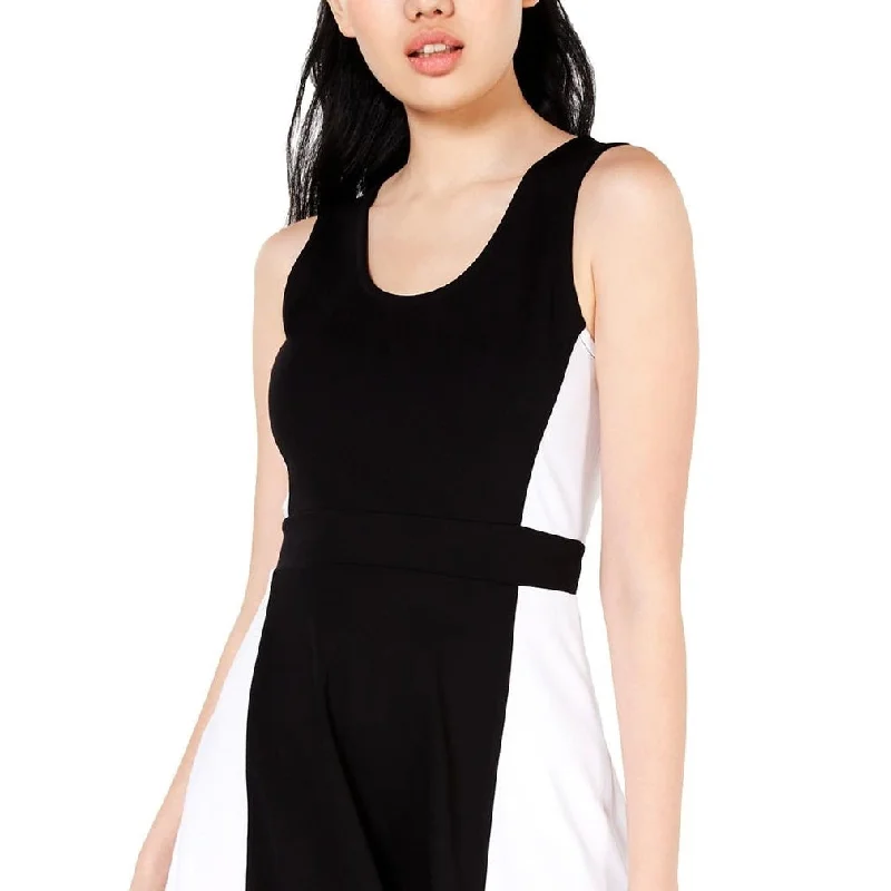 Rosie Harlow Women's Colorblock Mini Skater Dress Black Size Large Streetwear Style for Rosie Harlow Women's Colorblock Mini Skater Dress Black Size Large Streetwear Style for