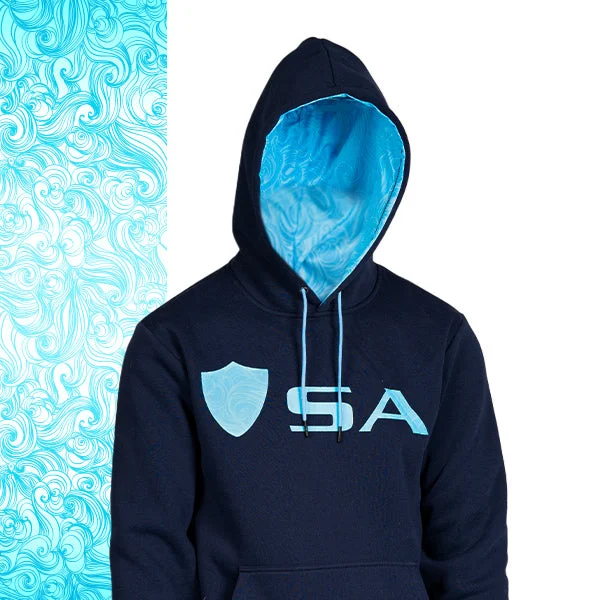 Classic Lined Hoodie | Tonal Tidal Waves Confident Women's Power