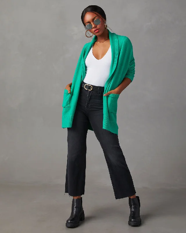 Darleen Oversized Cardigan Sleek Women's Metallic