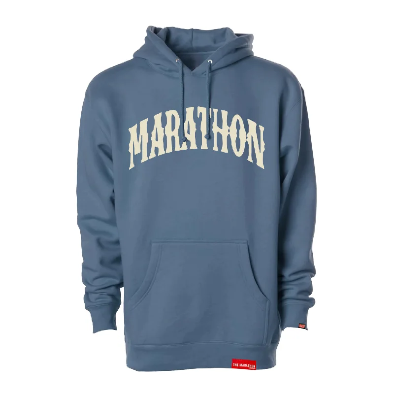 Marathon Vintage Arch Hoodie - Storm Blue/Cream Bohemian Women's Free