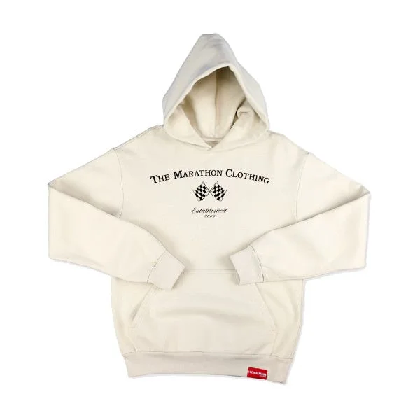 Victory Flag Hoodie - Bone/Black Tough Women's Military - inspired